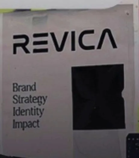 Revica poster: Brand, Strategy, Identity, Impact